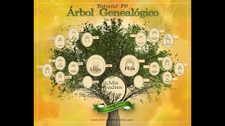 Tutorial Photoshop ÁRBOL GENEALÓGICO [upl. by Filip378]