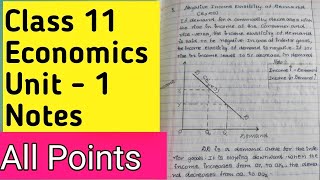 Class 11 economics chapter 1 notes [upl. by Annorah150]