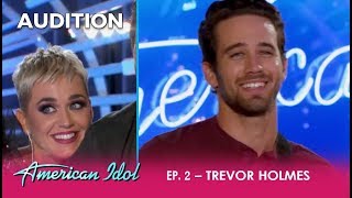 Katy Perry Falls In LOVE With Trevor Holmes on American Idol [upl. by Marv]