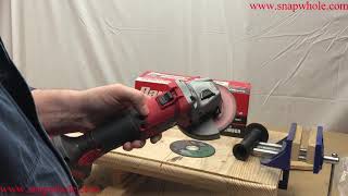 Harbor Freight Bauer 20v 4 12 Inch Angle Grinder Review [upl. by Adihahs]