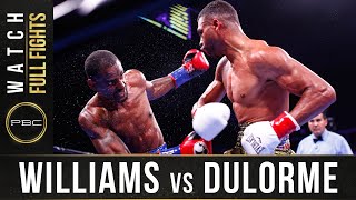 Williams vs Durlorme Full Fight September 21 2019  PBC on FS1 [upl. by Breen]