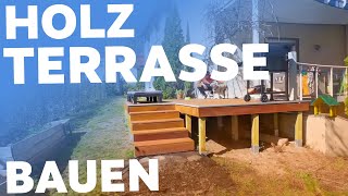 HolzTERRASSE selber bauen 😇 [upl. by Vick]