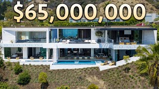 Inside a 65000000 Beverly Hills Ultra Modern MEGA MANSION [upl. by Tracay101]