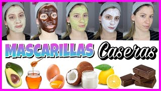 5 Mascarillas Caseras para tener la PIEL PERFECTA Y BONITA SIN ACNÉ Y SIN MARCAS  NatyGloss [upl. by Razid]