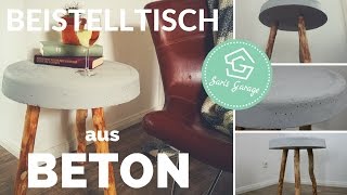 Betontisch selber bauen  Beistelltisch DIY  Tisch aus Beton  Beton Deko  Betonmöbel [upl. by Toddy]