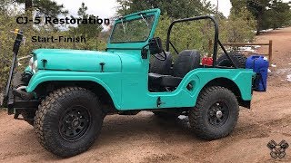 1965 Jeep CJ5 Restoration Full Video [upl. by Gaut]