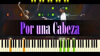 Por una Cabeza Piano  Tango  CARLOS GARDEL [upl. by Collins]