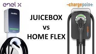 ChargePoint Home Flex vs Enel X Juicebox Charger Comparison [upl. by Yanad]