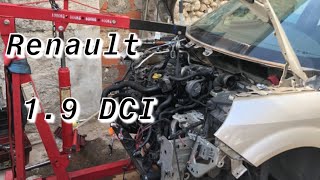 Démontage moteur 19 DCI 131ch Renault Scenic 2 [upl. by Dodwell]