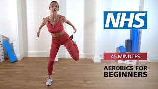 Aerobics for beginners  45 minutes  NHS [upl. by Nostets856]