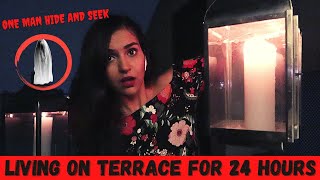 Living on Terrace for 24 HOUR Challenge😨 Went WRONG [upl. by Adila]