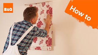 How to hang wallpaper part 2 hanging [upl. by Koosis61]