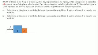 Força de contato entre blocos [upl. by Farkas]