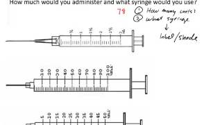 U100 Insulin Dosage Calculation Two Examples [upl. by Addia]