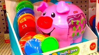 LEARNING PIGGY BANK Laugh amp Learn by FisherPrice TOY REVIEW [upl. by Aroon]