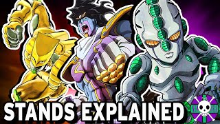 Stands Explained  JoJos Bizarre Adventure [upl. by Joline238]