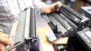 How to change Brother laser printer toner cartridge  by Inkjetstarcom [upl. by Soane]