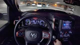 2019 RAM 1500 Rebel 57L V8 4WD Crew Cab  POV Night Drive Binaural Audio [upl. by Bunns902]