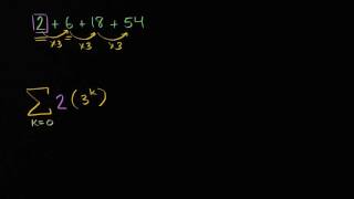 Writing geometric series in sigma notation [upl. by Eibor]