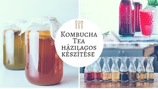 Kombucha tea házilagos készítése [upl. by Nela]