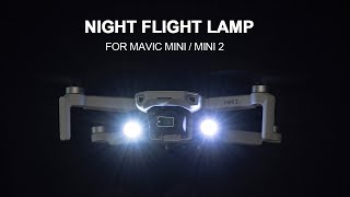 STARTRC Mavic Mini 2 Night Flight Lights Kit LED Flashlight Lamp for DJI Mini 2Mavic Mini Drone [upl. by Lovich127]