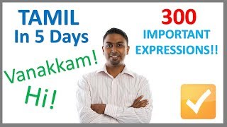 Learn Tamil in 5 Days  Conversation for Beginners [upl. by Mariele]