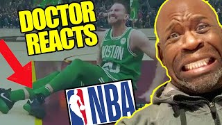 Doctor Reacts To NBA BASKETBALL INJURIES [upl. by Louls]