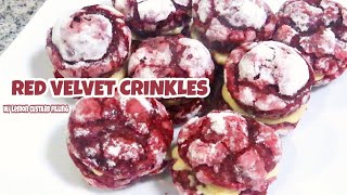 Red Velvet Crinkles w lemon custard filling [upl. by Aihsatan284]