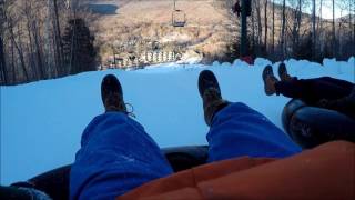 Snow Tubing Loon Mountain Incredibly Fast [upl. by Samot]