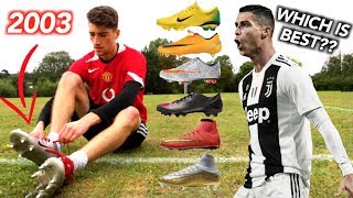 Testing ALL of Cristiano Ronaldos Football Boots 20032019 [upl. by Renick]