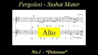 Pergolesi Stabat Mater  1Dolorosa  Alto [upl. by Nossaj]