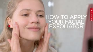 How to apply a face scrub  Clarins [upl. by Particia]