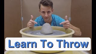 Ceramics  Wheel Throwing For Beginners How to Throw a Cylinder [upl. by Deerc]