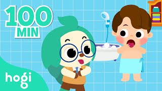 Why do we get hiccups and more  Body Song   Compilation  Nursery Rhymes  Learn with Hogi [upl. by Seni689]