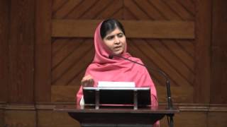 Malala Yousafzai Speaks at Harvard [upl. by Nomyar]