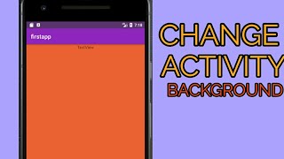 HOW TO CHANGE ACTIVITY COLOR IN ANDROID STUDIO [upl. by Hieronymus]