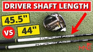 Driver Shaft Length  Is Shorter Better Than Standard Length [upl. by Karlotte]