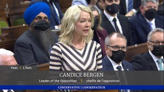 Candice Bergen questions Trudeau on invoking the Emergencies Act [upl. by Alyakim]