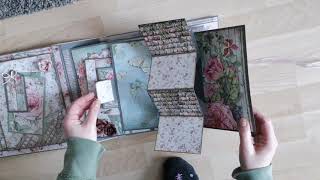 Scrapbooking Album House of Roses Stamperia [upl. by Shirlie597]