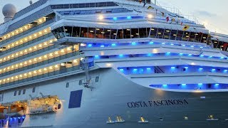 Cruise Costa Fascinosa HD 1080p Suite cabin Mediterranean sea cruise [upl. by Al]