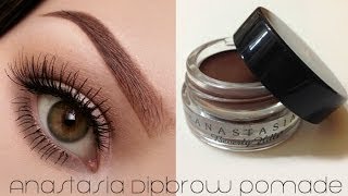 How To Use ABH Dipbrow Pomade Eyebrow Tutorial [upl. by Hpesoj]