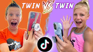 Twin TikTok Challenge Paxton VS Payton [upl. by Dorion312]