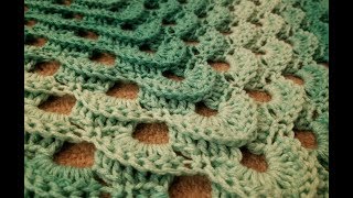 The Lapping Waves Shawl Crochet Tutorial [upl. by Nora]