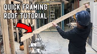 How to Frame a Roof Common Rafter Layout [upl. by Deevan]