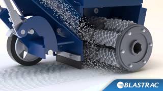 Blastrac Floor Scarifier  Surface Preparation Animation [upl. by Schurman798]