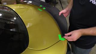 How to DIY install a Carbon Fiber Trunk Spoiler [upl. by Nnire499]