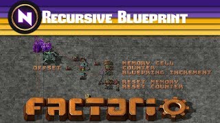 Factorio Engineering  Recursive Blueprint [upl. by Zenia841]