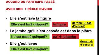 Laccord du participe passé des verbes pronominaux [upl. by Pritchett]