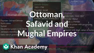 Ottoman Safavid and Mughal Empires  World History  Khan Academy [upl. by Alper]