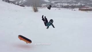 Best Tubing Sledding Fail In History [upl. by Hurd]